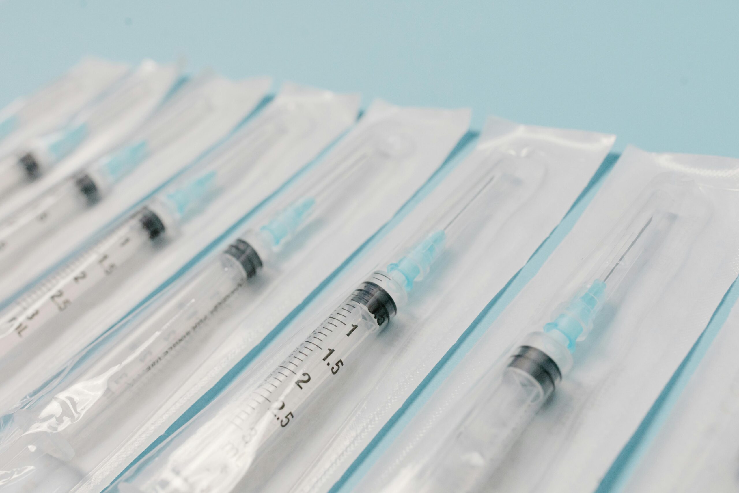 packaged syringes